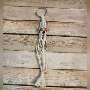 Mini Macrame Rearview Mirror Plant Holder